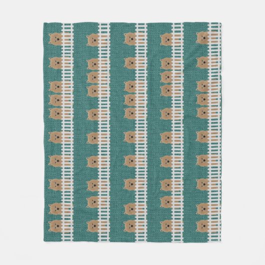 Norwich Terrier Fleece Deken (Voorkant)