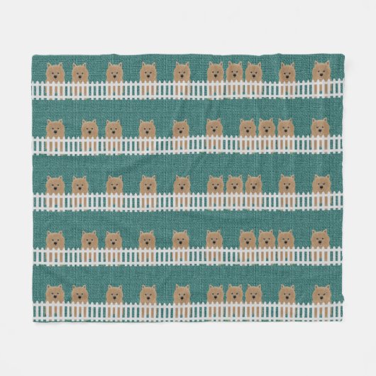 Norwich Terrier Fleece Deken (Voorkant (Horizontaal))