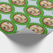 Norwich Terrier Happy Howliday Cadeaupapier (Hoek)