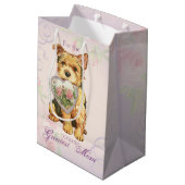 Norwich Terrier Heart mama Medium Cadeauzakje (Achterkant Gekanteld)