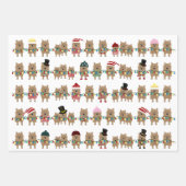 Norwich Terrier Holiday Wrapping Paper Sheets (Voorkant 2)