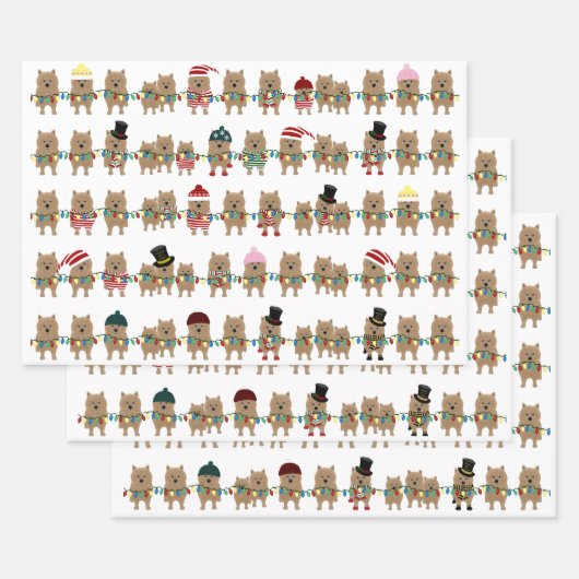 Norwich Terrier Holiday Wrapping Paper Sheets (Set)