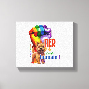 Norwich Terrier hond Canvas Afdruk