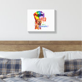 Norwich Terrier hond Canvas Afdruk (Insitu (Slaapkamer))