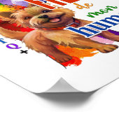 Norwich Terrier hond Poster (Hoek)