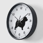 Norwich Terrier Hondenras Silhouette (Hoek)