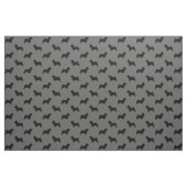 Norwich Terrier Hondenras Silhouettes Patterned Stof (Fat Quarter)