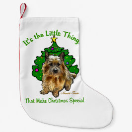 Norwich Terrier Kerstmis Kleine Kerstsok