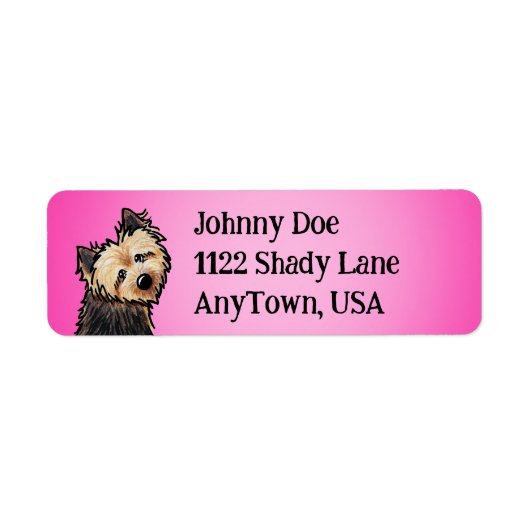 Norwich Terrier Labels (Voorkant)