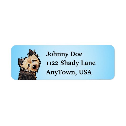 Norwich Terrier Labels (Voorkant)