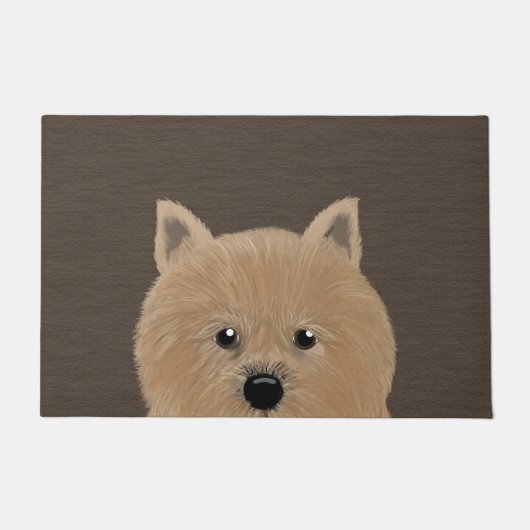 Norwich Terrier Large Doormat Deurmat (Voorkant)