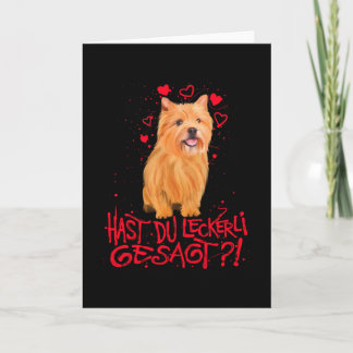 Norwich Terrier Love Gezegde Kaart