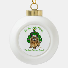 Norwich Terrier Lovers Kerstmis Keramische Bal Ornament