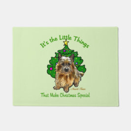 Norwich Terrier Lovers Kerstversiering Deurmat