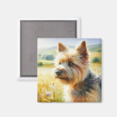 Norwich Terrier Magneet (Voorkant / Achterkant)
