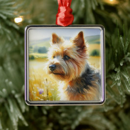 Norwich Terrier Metalen Ornament