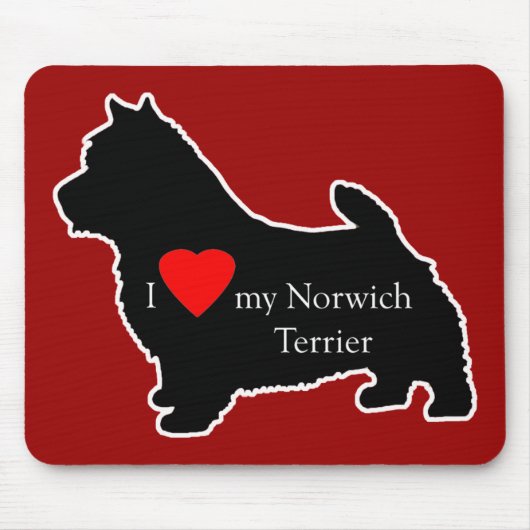 Norwich Terrier Muismat (Voorkant)