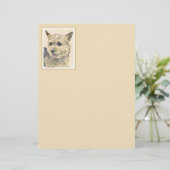 Norwich Terrier Painting - Cute Original Dog Art (Staand voorkant)