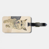 Norwich Terrier Painting - Cute Original Dog Art Bagagelabel (Achterkant horizontaal)