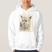 Norwich Terrier Painting - Cute Original Dog Art Hoodie (Voorkant)