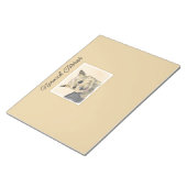 Norwich Terrier Painting - Cute Original Dog Art N Notitieblok (Schuin)