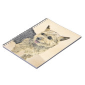 Norwich Terrier Painting - Cute Original Dog Art Notitieboek (Linkerzijde)