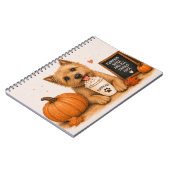 Norwich Terrier Pompoen Notitieboek (Linkerzijde)
