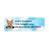 Norwich terrier Puppy Etiket (Voorkant)