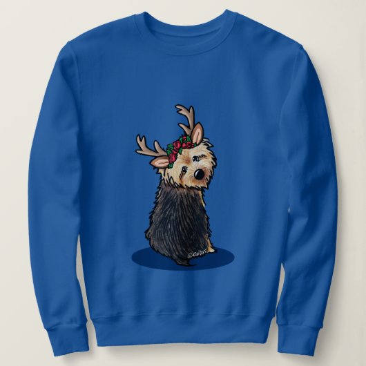 Norwich Terrier Reindeer Kerstshirt Trui (Design voorkant)