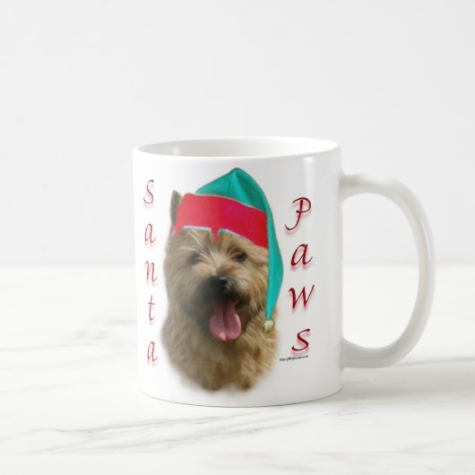 Norwich Terrier Santa Paws Koffiemok (Rechts)