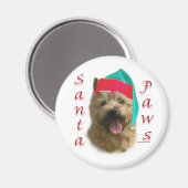 Norwich Terrier Santa Paws Magneet (Voorkant / Achterkant)