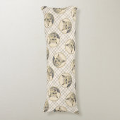 Norwich Terrier Schilderen Schattigee Originele Pe Lichaamskussen (Voorkant Verticaal)