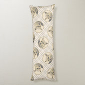 Norwich Terrier Schilderen Schattigee Originele Pe Lichaamskussen (Achterkant (Verticaal))