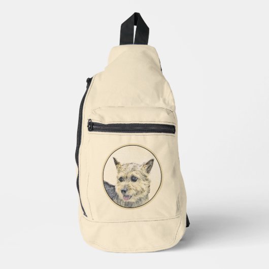 Norwich Terrier Schilderen Schattigee Originele Pe Sling Bag (Voorkant)
