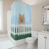 Norwich Terrier Shower Curtain Douchegordijn (In situ)