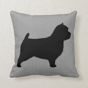 Norwich Terrier Silhouette Kussen