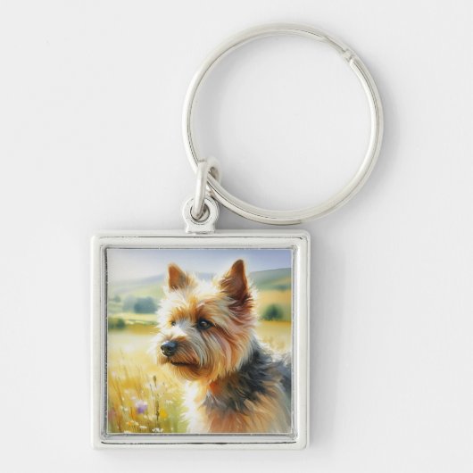Norwich Terrier Sleutelhanger (Voorkant)