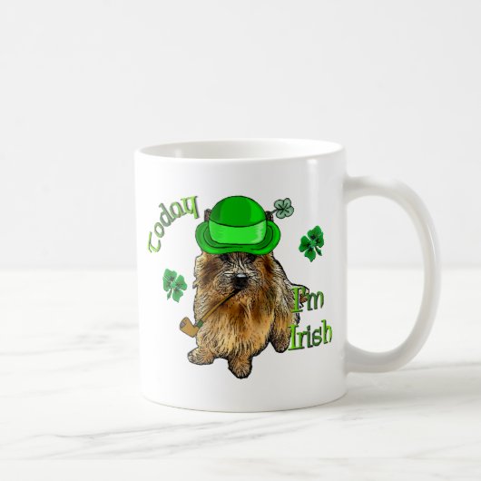 Norwich Terrier St. Patrick Koffiemok (Rechts)