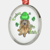 Norwich Terrier St Patricks Metalen Ornament (Links)
