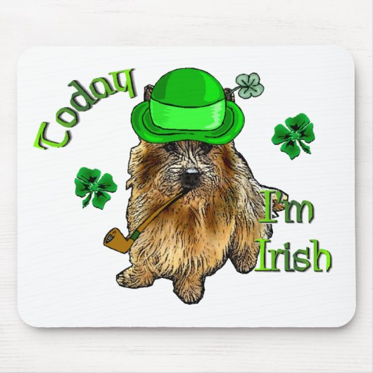 Norwich Terrier St Patricks Muismat (Voorkant)