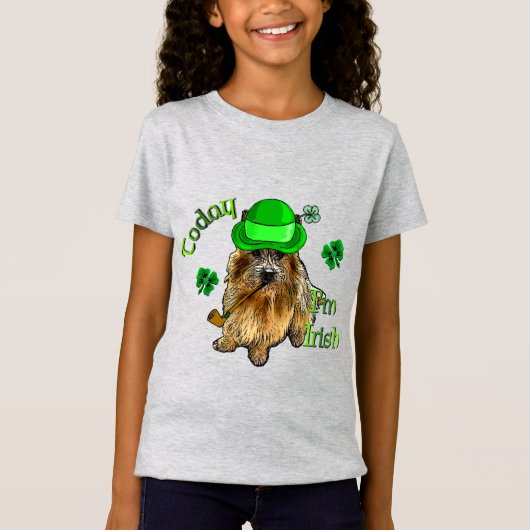 Norwich Terrier St Patricks T-shirt (Voorkant)