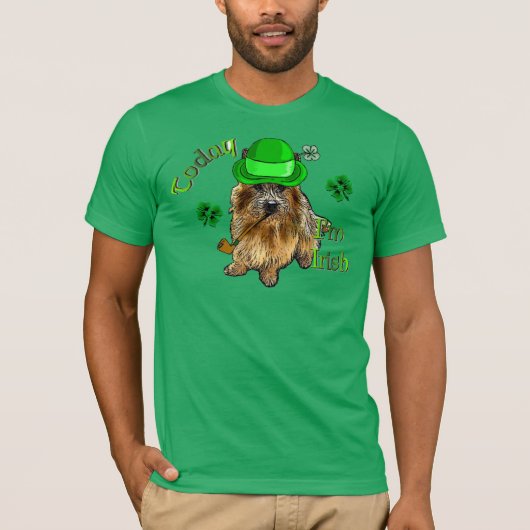 Norwich Terrier St Patricks T-shirt (Voorkant)