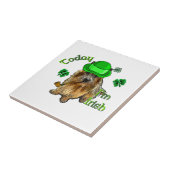 Norwich Terrier St Patricks Tegeltje (Zijkant)