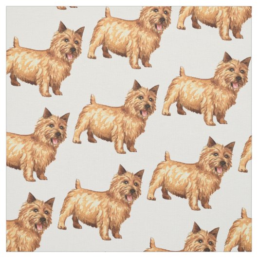 Norwich Terrier Stof (Swatch)