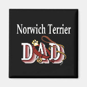 Norwich Terrier vader magneet (Voorkant)
