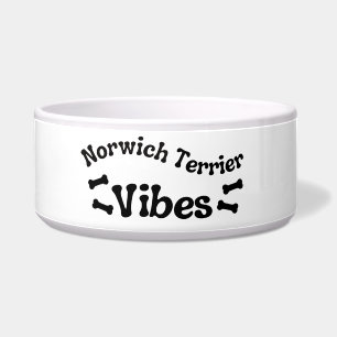 Norwich Terrier Vibes Keramische Dog Bowl Voerbakje