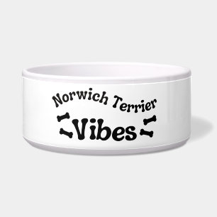 Norwich Terrier Vibes Keramische Hondenbak Voerbakje