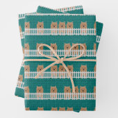 Norwich Terrier Wrapping Paper Flat Sheet Set 3 (In situ)