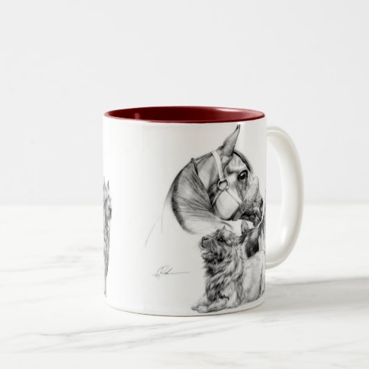 Norwich Terriers and Horse Mok (Voorkant rechts)