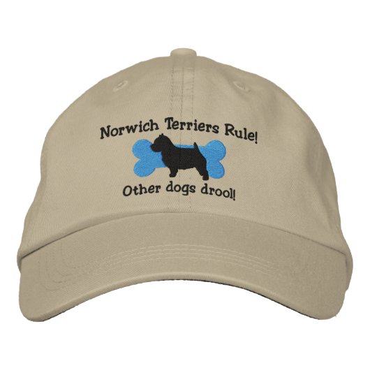 Norwich Terriers Rule geborduurd Pet (Voorkant)